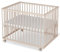 Sämann Laufstall Baby 75x100 cm mit Matratze | TÜV geprüft 2023 | stufenlos höhenverstellbar | Laufgitter Premium | Babybett aus Holz | Krabbelgitter natur