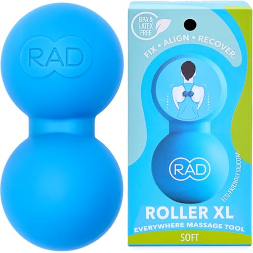RAD Roller - Standard XL ✓ Premium Faszienball ✓ Hochwertigem Öko-Freundlichem Silikon mit Hohe Dichte ✓ Selbstmassage, Beweglichkeit und Erholung ✓ Frei von BPA, Latex und Plastik