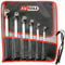 KS Tools 517.0310 - Pack de 6 piezas con llaves articuladas dobles, en bolsa enrollable, gran radio de rotación (tamaño: 8x9-18x19 mm)