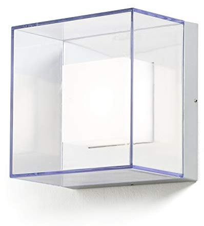 Gnosjö Konstsmide Außenleuchte, Sanremo, grau, 21 x 14 x 21 cm, 3 ml, 7925-310