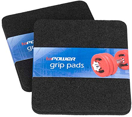 DFS toPower Griffpolster [4er Set] oder [2er Set] | 4mm Griffpads für Kraftsport | Grip Pads als Handschutz für Krafttraining und Fitness