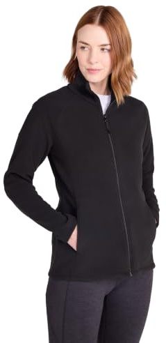 Mountain Warehouse Raso Womens Full Zip Fleece Jacket | Cosy & Soft Touch Ladies Sweater Top, Lightweight & Warm Microfleece with Easy Adjustable Hem, for Layering, Winter & Travel