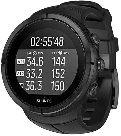 Suunto Spartan Ultra All Black Titanium HR The GPS Watch with Color Touch Screen Heart Rate Monitoring for Athletic and Adventure Multisport, Schwarz Titan, Uni