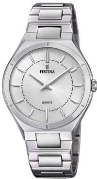 Festina Herren-Armbanduhr Klassik Analog Quarz Edelstahl F20244/1