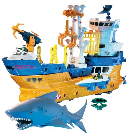Mattel K9947-0 - Matchbox Hai Schiff