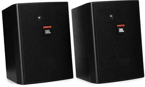 JBL Control 886830472800 Paire d'enceintes 25 AV blindées pour intérieur/extérieur Noir
