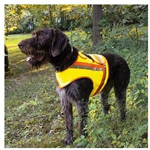 Reflektorweste für Hunde, Hunde-Warnweste AKAH Größe 2 für Terrier Gelb