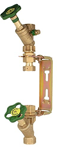 Wasserzählerbügel mit Armaturen, senkr verstellbar, Qn 6 m³/h-1 x 1