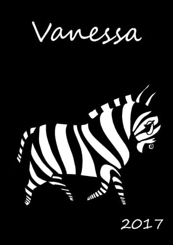 personalisierter Kalender 2017 Vanessa: DIN A5 - eine Woche pro Doppelseite - Taschenkalender - Wochenkalender