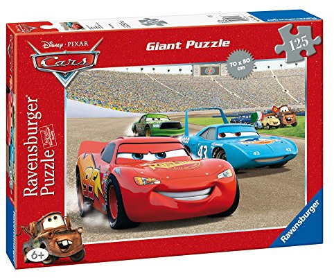 Ravensburger 09754 - Disney Cars: Das Autorennen - 125 Teile Giant Puzzle