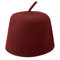 Village Hats Kastanienbrauner Fez mit Zipfel - M