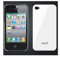 Xqisit iPhone 4/4S iPlate Glossy White für Apple iPhone 4, iPhone 4S weiß