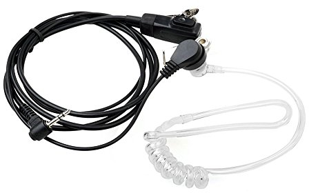 1-Pin Bodyguard Tubo Acustico Cuffia Auricolare Con Microfono PTT Per Motorola Talkabout Cobra Radio