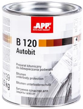 App B120 Autobit - Protección bituminosa para chasis de coche | Pintura antigravilla con propiedades antioxidantes, fonoabsorbentes, antirruido y anticorrosivas para aplicar con pincel | 1,3 kg