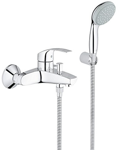 Grohe 33302002 Eurosmart Miscelatore Monocomando per Vasca-Doccia, Cromo [Vecchio Modello]