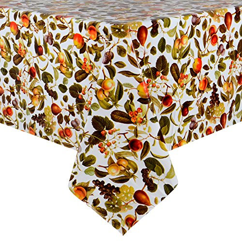 Micro-Pro Fruit Wipe Clean PVC Vinyl Tablecloth Dining Table Cover Protector 140x240cm