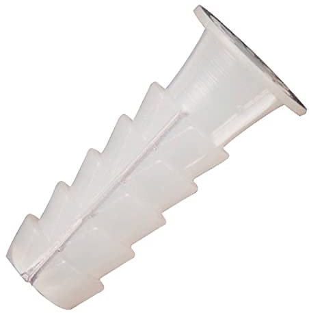 WOLFPACK LINEA PROFESIONAL - Taco Plástico Blanco 8 mm. (25 unidades)