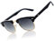 CGID Sonnenbrille Herren Damen Retro Polarisiert Vintage Halbrahmen UV400 Schutz