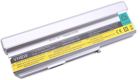 vhbw 1x batería Compatible con Lenovo/IBM 3000 N200, C200 8922, N100 0768, N100 0689, C200, N100 Notebook (6600 mAh, 10,8 V, Li-Ion)