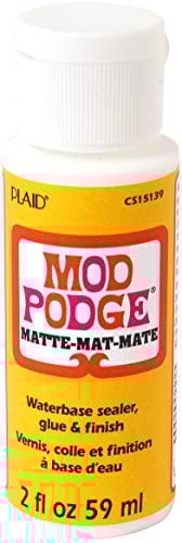 Mod Podge Matt 2 Oz, Synthetisches Material, Weiss, 3.4 x 3.4 x 10 cm, Weiß