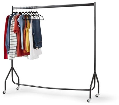 Direct Online Houseware Extra Heavy Duty 4FT Long x 5FT Clothes Rail In Black (Next day delivery available)