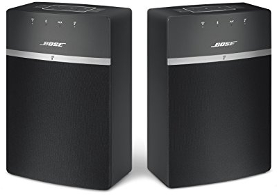 Bose® SoundTouch 10 - Pack de iniciación de transmisión inalámbrica (Bluetooth, WiFi, Stereo 2.0), Color Negro