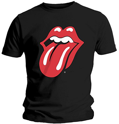 Rolling Stones Cracked Tongue Mens T-shirt, Black