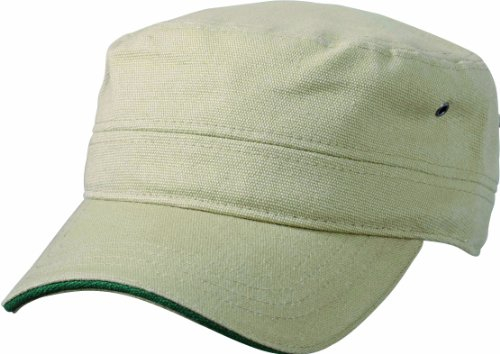 Myrtle Beach Cap Military Sandwich, khaki/dark-green, one Size, MB6555 khdg