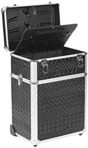 Efalock Friseur Kosmetik Aluminium-Koffer Coiffeur, schwarz, 1er Pack