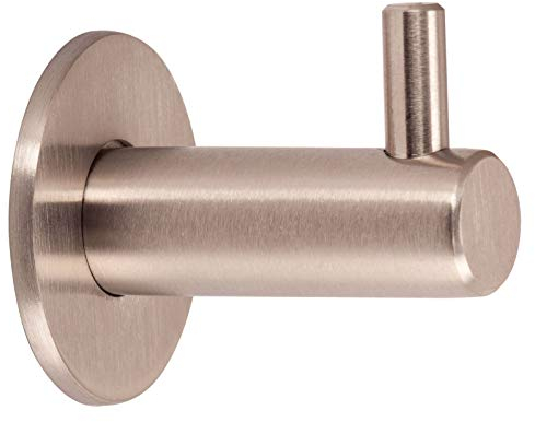 Exklusiver SO-TECH® Garderobenhaken Ronda echt Edelstahl Kleiderhaken Wandhaken Mantelhaken