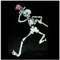 Inlay Sticker für Gitarren & Bass - Jerry Garcia (Grateful Dead) Skeleton