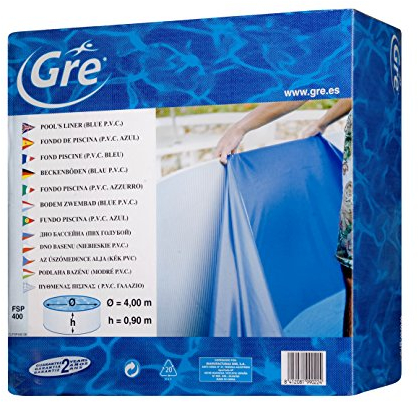 Gre Liner para Piscinas Ovaladas, 500 x 300 x 132 cm (Largo x Ancho x Alto), Sistema Colgante, Color Gresite FPROV517