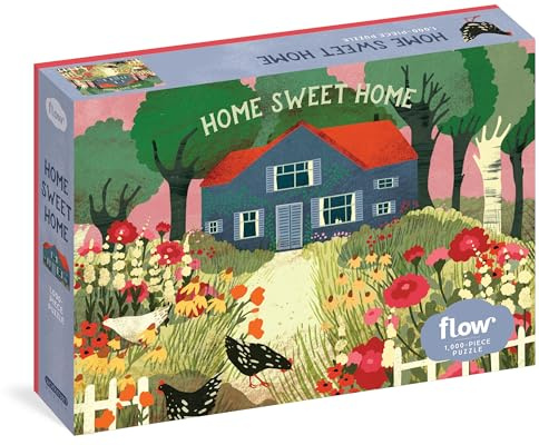 Home Sweet Home 1,000-Piece Puzzle: (Flow) for Adults Families Picture Quote Mindfulness Game Gift Jigsaw 26 3/8” x 18 7/8” (Workman Jigsaw Puzzles)