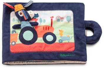 LILLIPUTIENS - Livre d’Activités en Tissu Ignace à la Ferme - Découverte Interactive des Animaux et de la Ferme - Stimule la Motricité Fine et l’Imagination - Dès 18 Mois - 83415