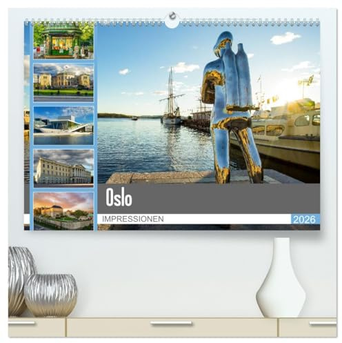 Oslo Impressionen (hochwertiger Premium Wandkalender 2026 DIN A2 quer), Kunstdruck in Hochglanz: Zu Besuch in der Hauptstadt von Norwegen (CALVENDO Orte)