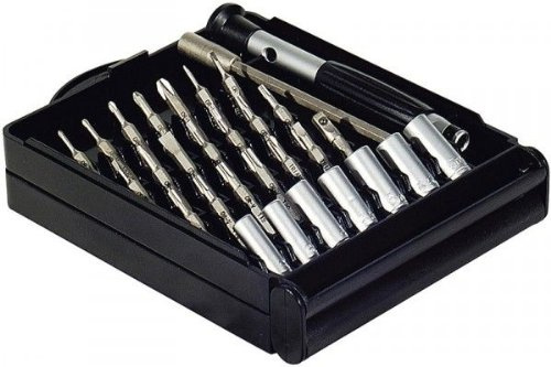 Mini tournevis de précision - 28 embouts