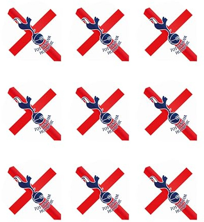 F2061 Special Edition Tottenham Hotspur Football Club Dart Flights, 3 Sets (9 Flights insgesamt)