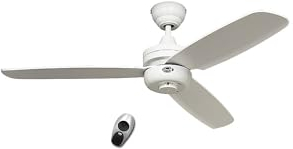 CasaFan Deckenventilator mit Fernbedienung NIGHT FLIGHT - Rotorblatt-Ø 1320 mm - Lack weiß