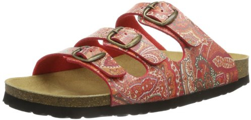 Lico BIOLINE LADY Damen Pantoletten, Rot/ Orange, 39 EU
