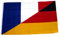 Flagge/Fahne Deutschland/Frankreich 90 x 150 cm