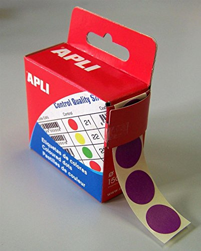 agipa 115009 Markierungspunkte, Durchmesser: 15 mm, rund, violett