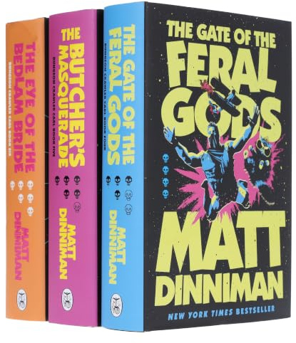 Dungeon Crawler Carl Series (Book 4-6) by Matt Dinniman 3 Books Collection Set (The Gate of the Feral Gods, The Butcher's Masquerade & The Eye of the Bedlam Bride)
