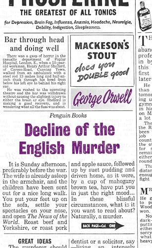 Great Ideas Decline of the English Murder (Penguin Great Ideas)