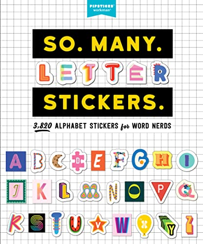 So. Many. Letter Stickers.: 3,820 Alphabet Stickers for Word Nerds (So. Many. Stickers.)