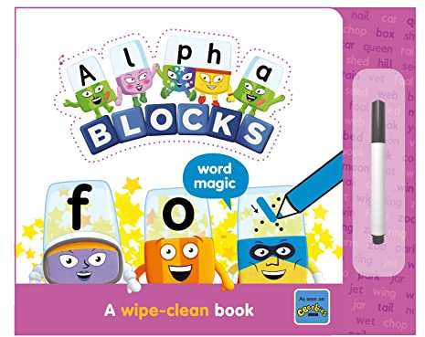 Alphablocks Word Magic: A Wipe-Clean Book (Alphablocks Wipe Clean Titles) Includes a FREE pen! Home Learning Resource for KS1 Ages 3-6 (Numberblock Wipe Clean Titles)
