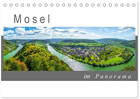Mosel im Panorama (Tischkalender 2026 DIN A5 quer), CALVENDO Monatskalender: Panoramabilder von der Mosel (CALVENDO Natur)