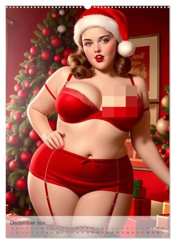 Pin up Girls Heiße Kurven mit Retro Charme (hochwertiger Premium Wandkalender 2026 DIN A2 hoch), Kunstdruck in Hochglanz: Tauchen Sie ein in die Welt ... exquisiten Pin-Up-Kalender. (CALVENDO Erotik)