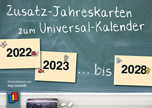 Zusatz-Jahreskarten zum Universal-Kalender: - ergänzendes Set für Kita und Schule