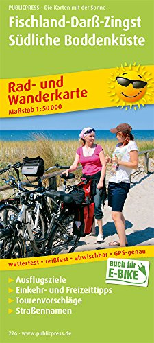 Fischland - Darss - Zingst. 1:50000. Rad- und Wanderkarte mit Ausflugszielen, Einkehr- & Freizeittipps, reissfest, wetterfest, beschriftbar und wieder abwischbar