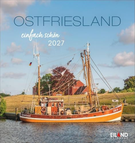 Ostfriesland Postkartenkalender 2027 - einfach schön: Schafe, Leuchttürme und Meer: Urlaubsfeeling in einem kleinen Kalender zum Aufstellen. Foto-Kalender mit 12 Postkarten.